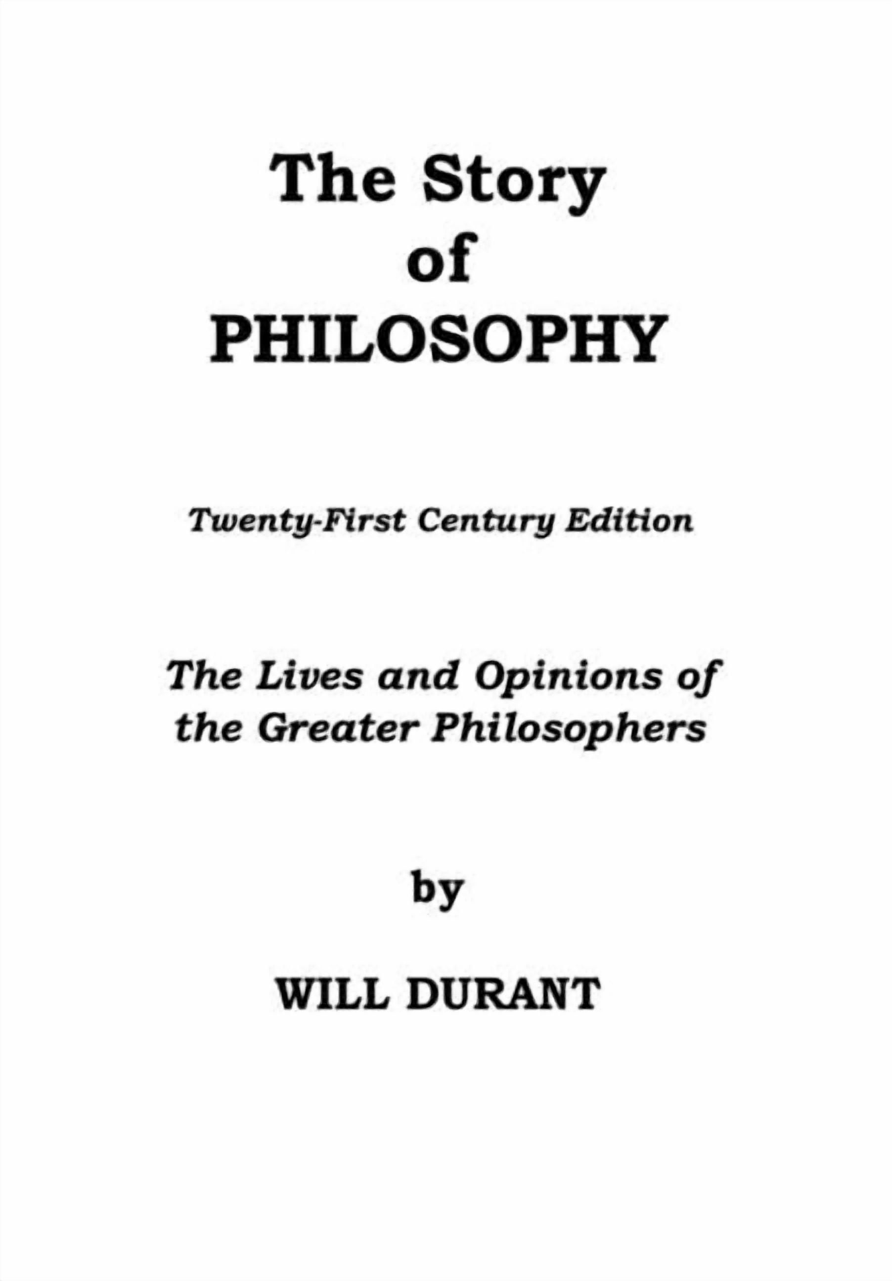 The Story of Philosophy, (Paperback) - Walmart.com