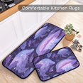thumbnail image 5 of 2-Piece Kitchen Mat Set Non Slip Washable Floor Mats Decorative Rugs for Kitchen Sink Laundry Jellyfish in Space, 5 of 7