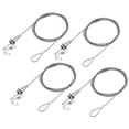 thumbnail image 1 of Unique Bargains Adjustable Picture Hanging Wire Kit 2M Electroplating Load 66lbs 4Pack, 1 of 5