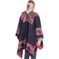 thumbnail image 4 of CoCopeaunt Women Shawl Wraps Open Front Poncho Winter Soft Sweater Cardigan Blanket Cape, 4 of 6