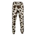 thumbnail image 2 of XIAONU Cow Spot Print Pants for Men Jogger Cut Side Pockets Daily Wear Trousers, 2 of 7