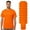 Neon Safety Orange 9 Pcs, variant on High Visibility Short Sleeve Workwear Tee, 100% Polyester Hi Vis Reflective Performance T-Shirts for Men (Neon Safety Orange 5 Pack, XS)