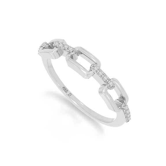 Moissanite Interlocking Wedding Band Ring for Women in Sterling Silver, April Birthstone Jewelry Gifts for Her Birthday, Wedding Anniversary, Graduation, Christmas, Mothers Day