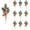 Red Berries Stems, variant on 10pcs Christmas Artificial Berries Stems Evergreen Pine Branches Spray, Winter Holiday Floral for Décor DIY Xmas Garland Wreath Ornament