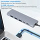thumbnail image 3 of Adaptador 9 en 1 tipo C, concentrador multipuerto HDMI, estación de acoplamiento para tarjeta de memoria de audio de 3,5 mm, 3 of 8