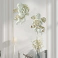 thumbnail image 5 of 2x Lovely Angel Statue Figurines Cherub Wall Sculpture Hanging Hand Decorative for Barchurch Bedroom Home Dining Room Office ,, 5 of 7