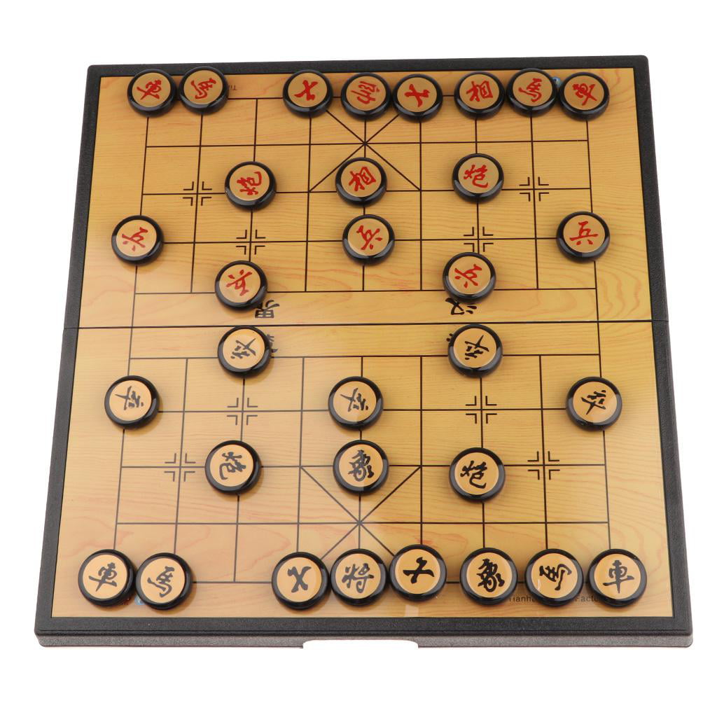 Plastic Board and Game Pieces for Camping Game Xiangqi-Chinese Chess Set 