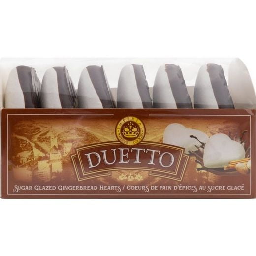 Duetto Sugar Glazed Gingerbread Hearts, 190g
