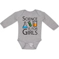 thumbnail image 3 of Inktastic Science is for Girls Girls Long Sleeve Baby Bodysuit, 3 of 5