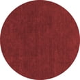 thumbnail image 1 of Ahgly Company Indoor Round Solid Red Modern Area Rugs, 4' Round, 1 of 4