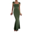 thumbnail image 2 of Valcatch Maxi Dress for Women Short Sleeve Square Neck Bodycon Long Dress Soft Slim Lounge Dress, 2 of 5