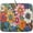 Boho Flower, variant on Sunflower Vases Dish Drying Mat for Countertop, 16"x18" Summer Bee Floral Mason Jar Dish Drainer Mats, Fast Dry Microfiber Reversible Small Dish Drying Pad Kitchen Decoration