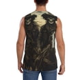 thumbnail image 4 of Uemuo Western Desert Skull Cowboy Pattern Men's Sleeveless T-Shirt,Muscle Athletic Tank Top, Moisture-wicking Quick-dry Breathable Classic Tee Top for Gym Run Outdoor Sports-Small, 4 of 8