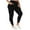 Black, variant on Erwazi Womens Fall Winter Leggings Plus Size Fleece Lined Yoga Pants Buttery Soft High Waist Stretch Athletic Workout Pants with Pockets