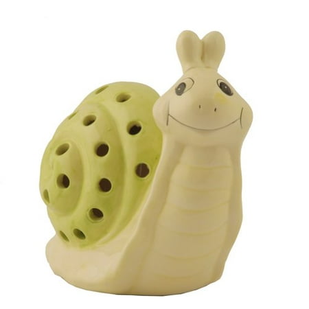 Flipo Solar Illuminated Color Changing Solar Light in Ceramic Figurine, Snail
