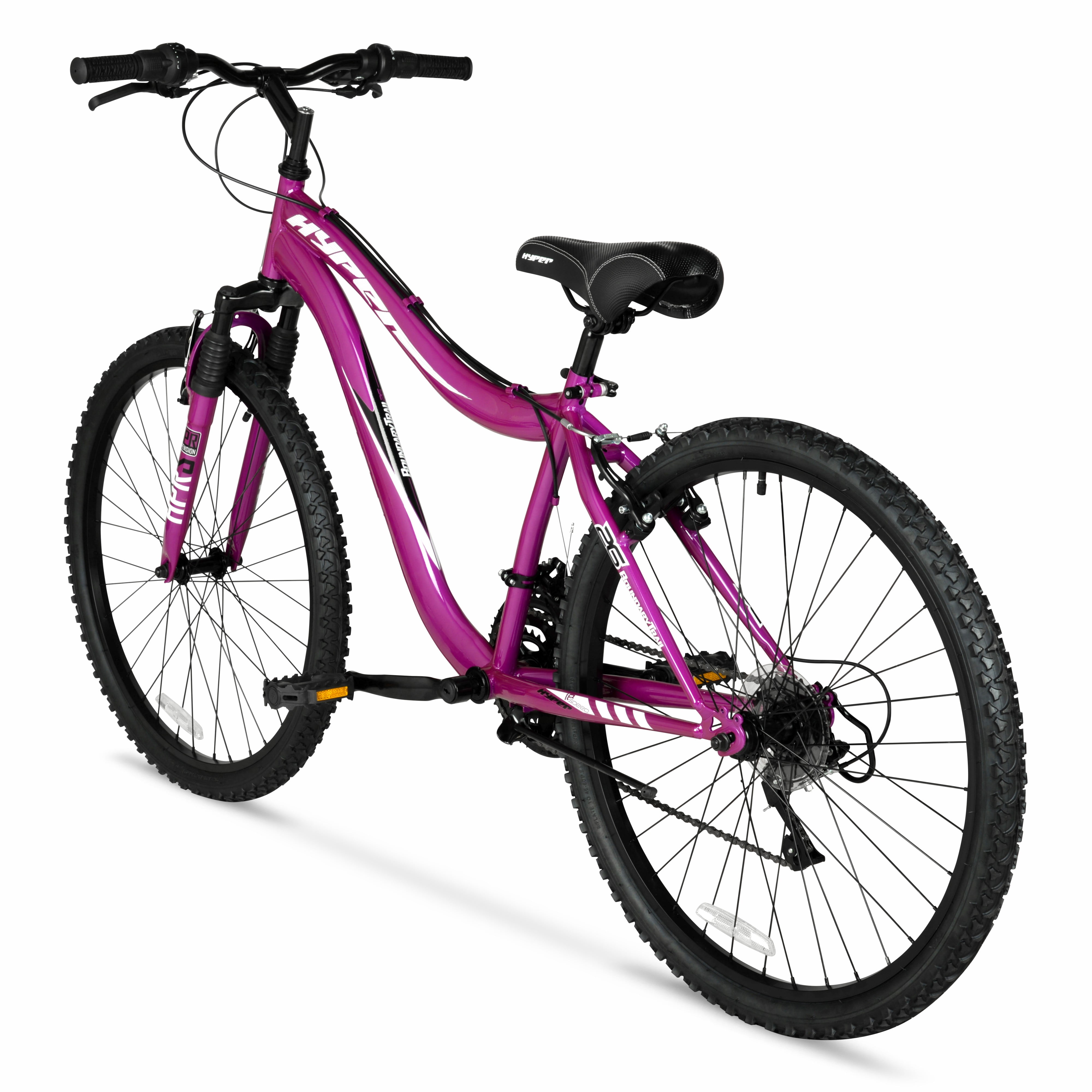 Hyper Bicycles 26” Lady’s Boundary Mountain Bike, Purple