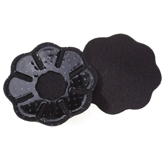 Worgeous Silicone Pasties for Women Black Ecofriendly Reusable with 8.2cm Diameter Strong Adhesion for Backless Dresses