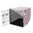 thumbnail image 3 of Valentine's Day Dog Crate Cover, Simple Love Themed Pattern with Big and Little Hearts, Easy to Use Pet Kennel Cover Small Dogs Puppies Kittens, 7 Sizes, Fuchsia and Dark Pink, by Ambesonne, 3 of 6