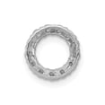 thumbnail image 3 of Auriga Fine Jewelry 14K White Gold 1/4ct. Diamond Circle Chain Slide Pendant for Women, 3 of 6