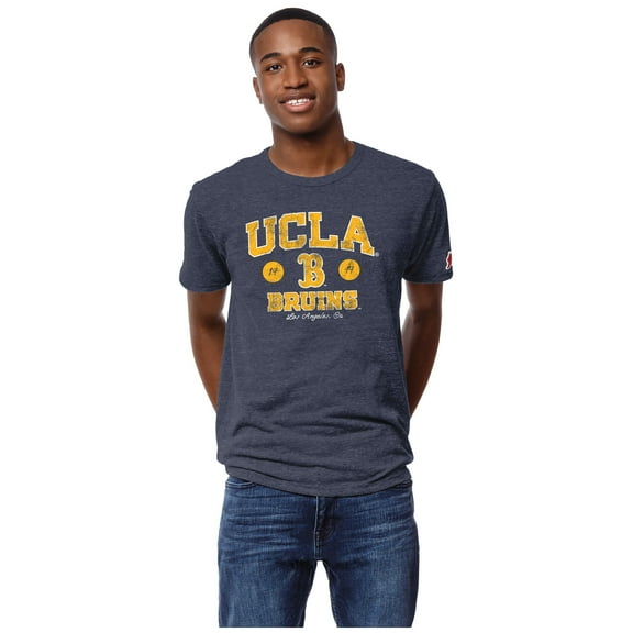 Men's League Collegiate Wear Heather Navy UCLA Bruins Victory Falls Tri-Blend T-Shirt