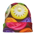 thumbnail image 7 of Naloa Brightly Colored Cupcakes Soft Beanie Hat, Knit Beanie Daily Beanie in Fine Knit for Women Men Winter Travel, Outdoor, 7 of 7