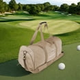 thumbnail image 5 of Gym Bag Golf Bag Durable Lightweight Men Women Nylon Duffel Bag Travelling Outdoor Sports for Yoga Fishing Basketball Outdoor Activities Brown, 5 of 8
