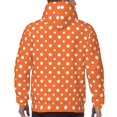 thumbnail image 7 of Wukai Orange And White Polka Dot Print Men Hoodies Fleece Sweatshirts Long Sleeve Sweaters Pullover Fall Outfits Winter Clothes-4X-Large, 7 of 7