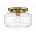 thumbnail image 4 of X3112-SB Craftmade Lighting Peri - 1 Light Flush Mount-Satin Brass Finish, 4 of 7