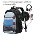 thumbnail image 2 of Yiaed Lighthouse On The Waters Print Laptop Backpack,Business Travel Durable Laptops Backpack with USB Charging Port,Water Resistant College Computer Bag, 2 of 5