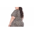 thumbnail image 2 of Honeydew Womens 1-Piece Jersey Pajamas Top, Large, Natural Leopard, 2 of 2