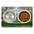 thumbnail image 1 of Tree Pet Mat for Food and Water, Cherry Blossoms View in Spring Season, Non-Slip Rubber Mat for Dogs and Cats, 18" X 12", by Ambesonne, 1 of 2