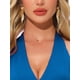 thumbnail image 5 of Vestido Halter para Mujer Inspire Chic, Escote en V Profundo, Sin Espalda, Vestido Mini de Fiesta, Azul Oscuro, Talla L, 5 of 6