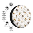 thumbnail image 4 of Goofa Bees And Flowers Pattern Universal Tire Cover for Jeep, SUV, Truck, and Trailer – Waterproof, UV-Resistant,Easy to Install, Fits 14"-17" Tires-17 inch, 4 of 6