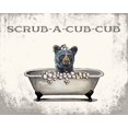 thumbnail image 2 of Keller, Lee 24x20 Black Ornate Wood Framed with Double Matting Museum Art Print Titled - Scrub-a-Cub-Cub, 2 of 4