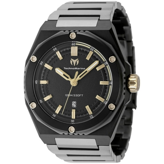 Technomarine Coral Quartz Black Dial Men's Watch TM-416088