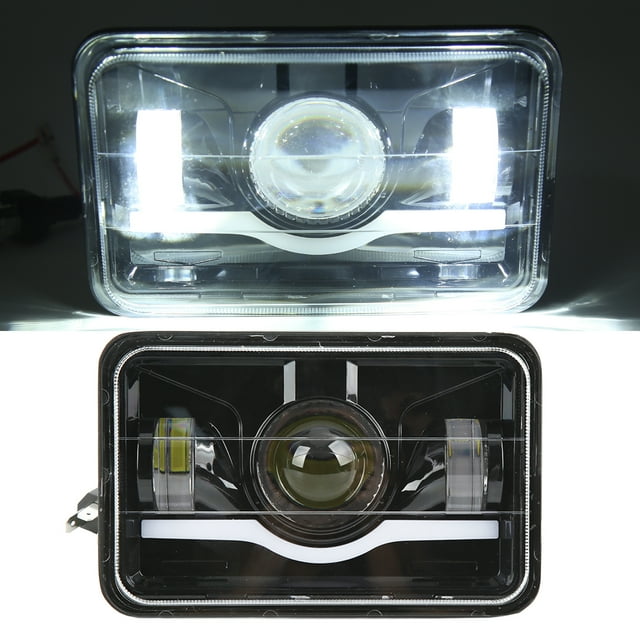 Faro LED rectangular, faro delantero de camión cuadrado LED de luz alta y baja, integración perfecta de faros LED