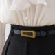 thumbnail image 3 of Falda de lana negra de cintura alta para mujer, estilo nuevo 2024, falda tipo paraguas de longitud media para uso diario, para otoño e invierno, 3 of 4
