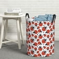 thumbnail image 6 of Daiia Red Ladybugs Round Laundry Basket with Handles Thickened Waterproof Circular hamper,Dirty Clothes Storage Basket for Bedroom,Bathroom,College Dorm-Medium, 6 of 6