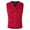 Red, variant on Lovskoo 2024 Men's Formal Vest Jacquard Waistcoat Double Breasted Slimming V-Neck Business Dress Suit Vests for Wedding Red