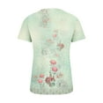 thumbnail image 5 of Ruimatai Women's V-Neck Short Sleeve Top Casual Loose Fit Printed Blouse Comfortable Breathable Summer T-Shirt, 5 of 5