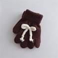 thumbnail image 3 of Ugoldhm Kids' Warm Winter Knit Gloves, Stretchy & Bowtie Gloves for Boys and Girls (3-11 Years), 3 of 3