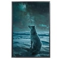 thumbnail image 2 of Starry Night Canvas Inspired Canaan Dog Pet Family Friend Peace Oil Painting Art Print Poster Wall Decor, 2 of 6