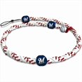 thumbnail image 1 of GameWear FR-MLB-MIB Milwaukee Brewers Classic Frozen Rope Baseball Necklace in White and Red, 1 of 1