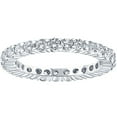 thumbnail image 1 of 1cttw Diamond Eternity Wedding Ring 14k White Gold, 1 of 4