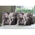 thumbnail image 6 of Ambesonne Music Throw Pillow Cover 4 Pack, Jazz Musician Saxophone, 16", Pink Black White, 6 of 7