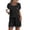 Black, variant on Ekouaer Womens Pajama Sets 2 Piece Soft Short Sleeve Top and Shorts Sleepwear Round Neck Pjs Lounge Set with Pockets
