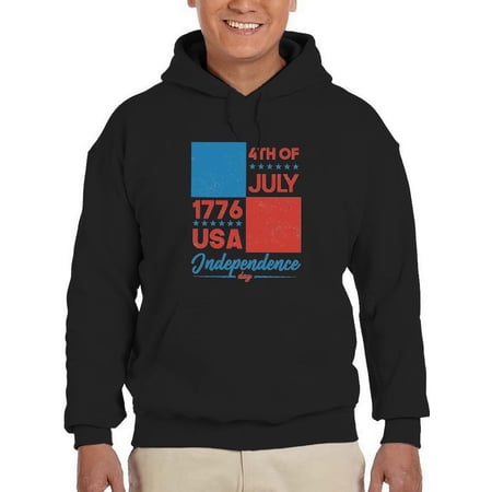 4Th Of July 1776 Hoodie Men -Image by Shutterstock Male Small