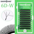 thumbnail image 1 of DEERCAND 6D W Pestañas 0.07 Forma Extensión De C/D 8-15mix Profesionales Suaves Naturales, 1 of 3