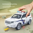 thumbnail image 5 of Modelos a escala 1:32, juguetes, coches de policía, puerta de aleación, vehículos en miniatura abiertos, coche de juguete extraíble, regalos para el Día de los niños,BLANCO, 5 of 5
