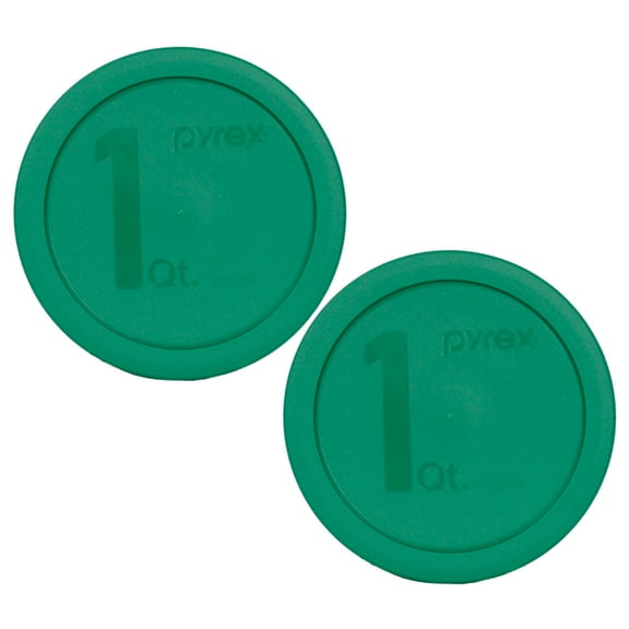 Pyrex Replacement Lid 322-PC Green Plastic Round Cover (2-pack) for Pyrex 322 1-Qt Mixing Bowl (Sold Separately)